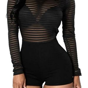 Black sexy romper